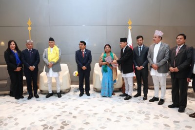  प्रधानमन्त्री ओली दोहामा 